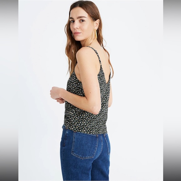 Madewell Button-Down Cami Top in Playground Posies - Picture 3 of 13